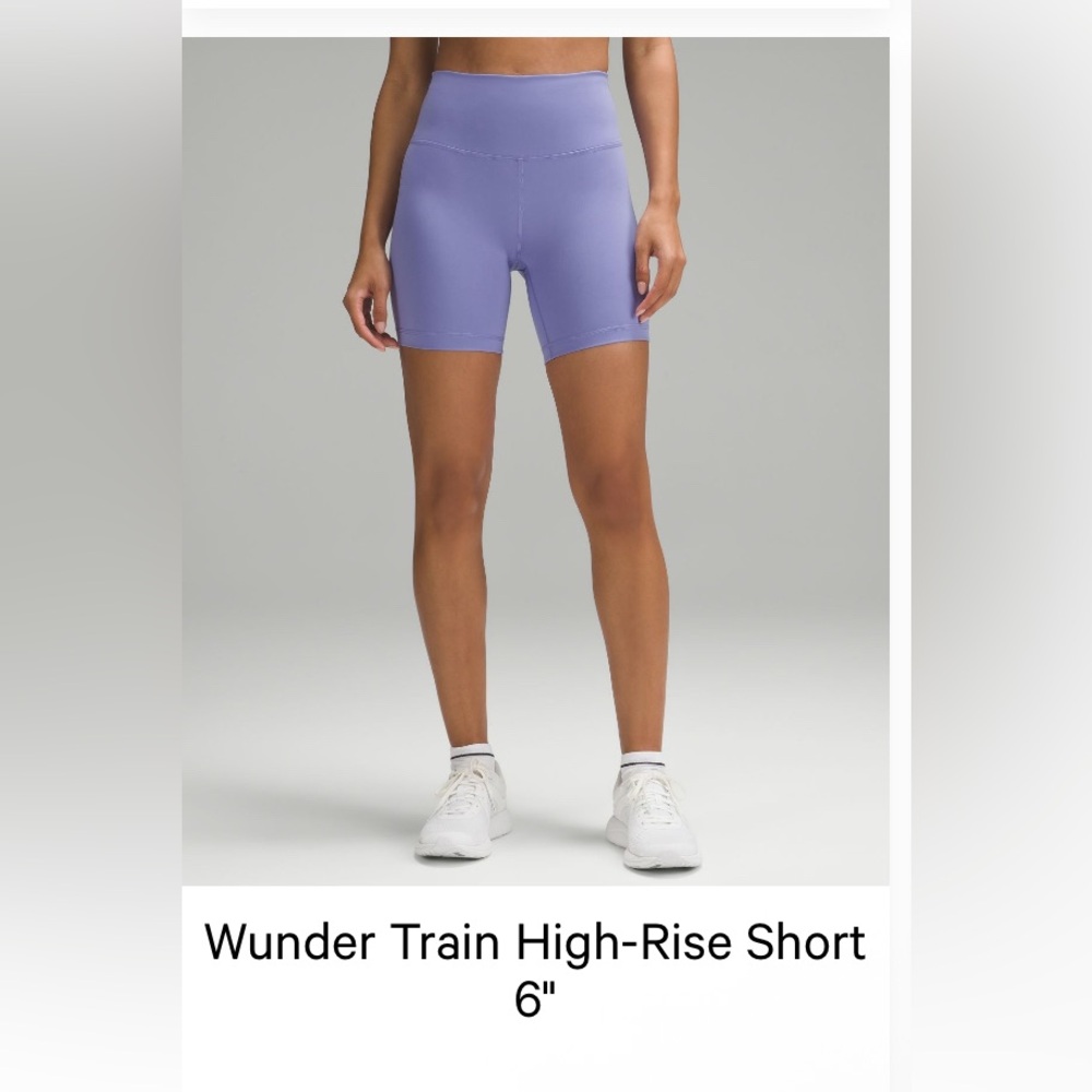 Lululemon Wunder Train Shorts in Dark Lavender